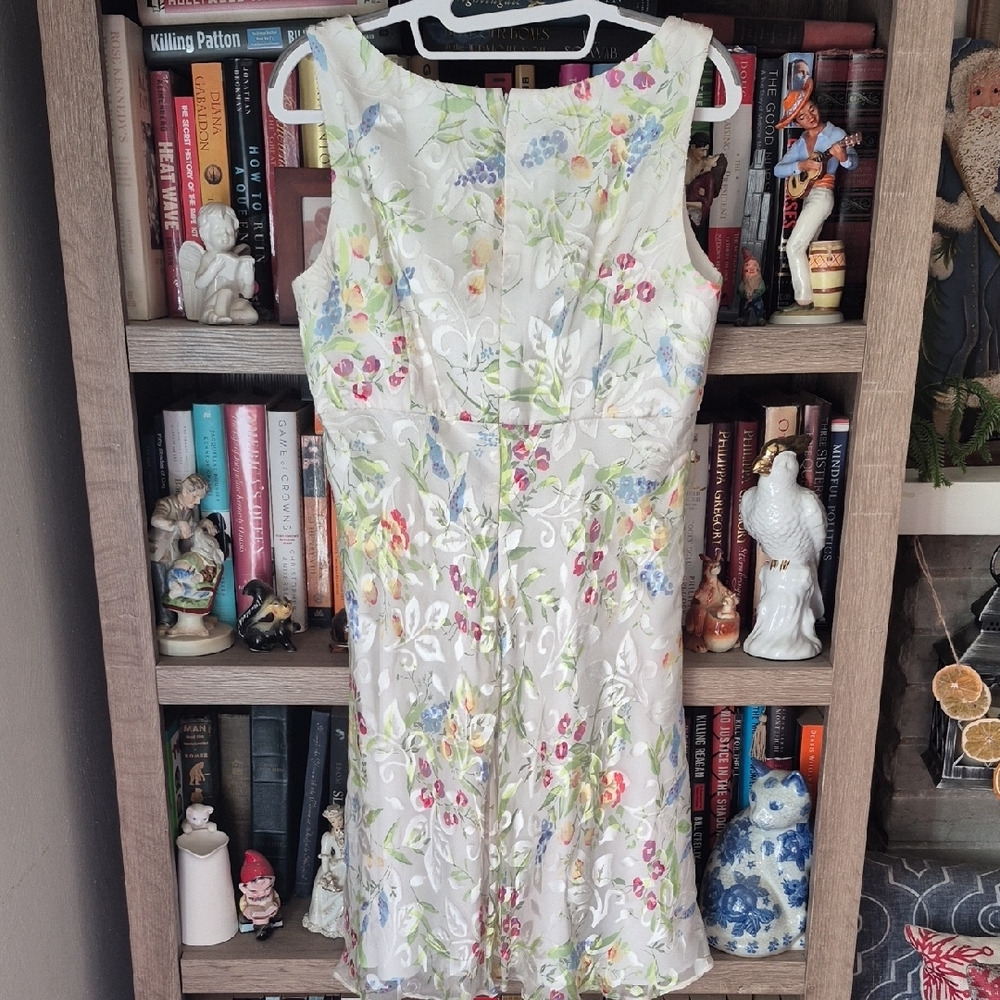 Kay Unger Floral Mini Dress with Scarf - Picture 5 of 10